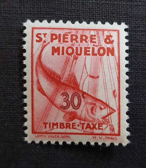 colonie Française saint pierre et miquelon 1938 timbre taxe n 36 neuf luxe **