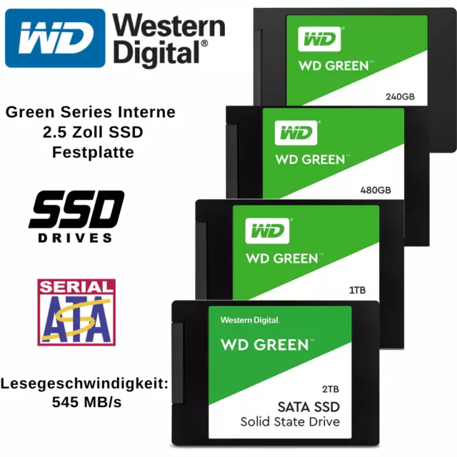 Ssd Festplatte Sata Interne 1TB 2TB 480GB 240G 2.5 zoll WD Green PC Solid State