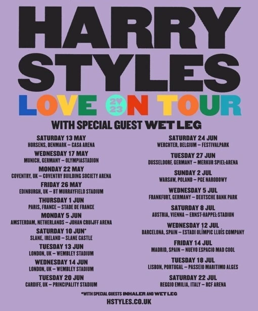 Harry Styles Love on Tour 2023, Frankfurt