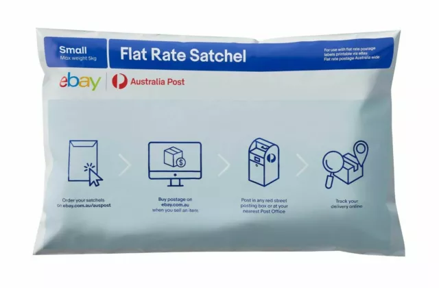 Australia Post eBay Flat Rate Satchel Small x10 bag bags pack - excludes postage