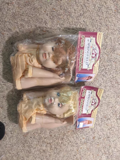 Lot Of 2 Springfield Collection 18” Doll Kit sealed Sarah and Katie Lot Of 2 Springfield Collection 18” Doll Kit sealed Sarah and Katie