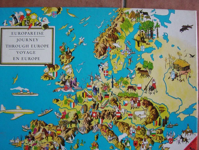 Europareise Ravensburger Rarität  70er Jahre