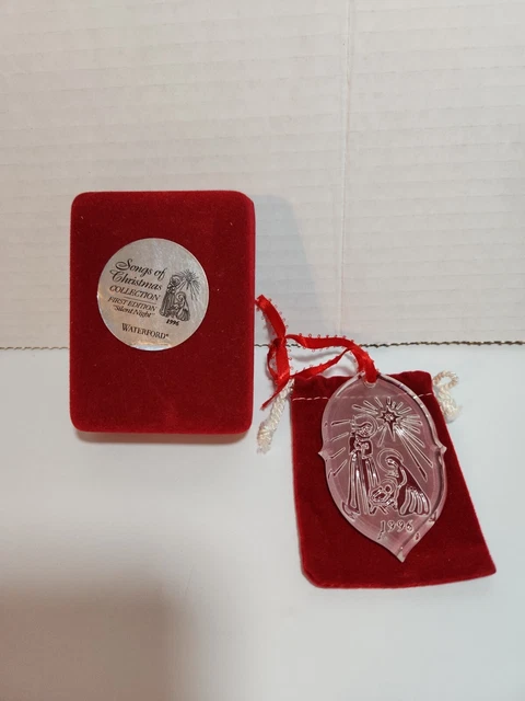 Waterford Vintage 1996 Crystal Silent Night Christmas Ornament First Edition