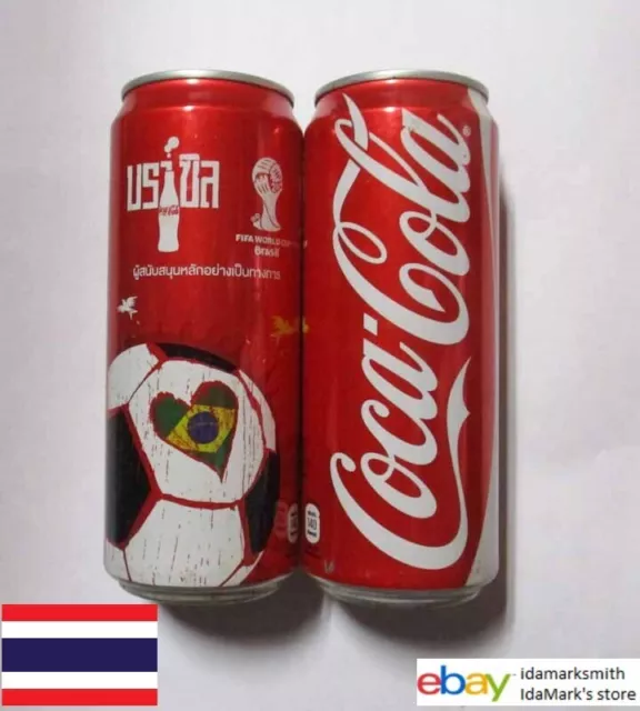 Empty COCA-COLA Coke THAILAND 325ml FIFA World Cup BRAZIL Collect BRAZIL 2014