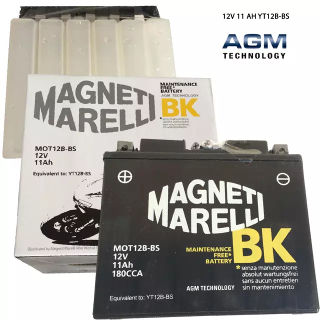 Batterie Magneti Marelli YT12B-BS Moto Für Ducati Monster DS 1000 Cc Alter 2002>