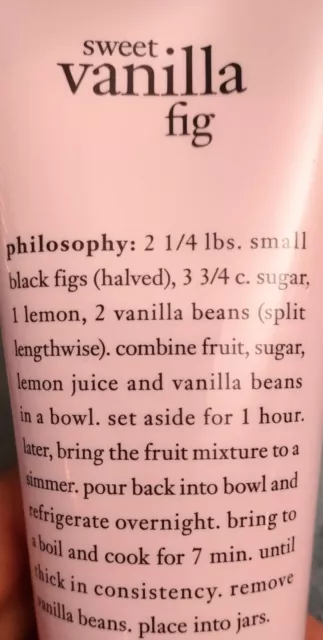 Philosophy Sweet Vanilla Fig Shea Butter Body Lotion 7 oz bottle SEALED 2