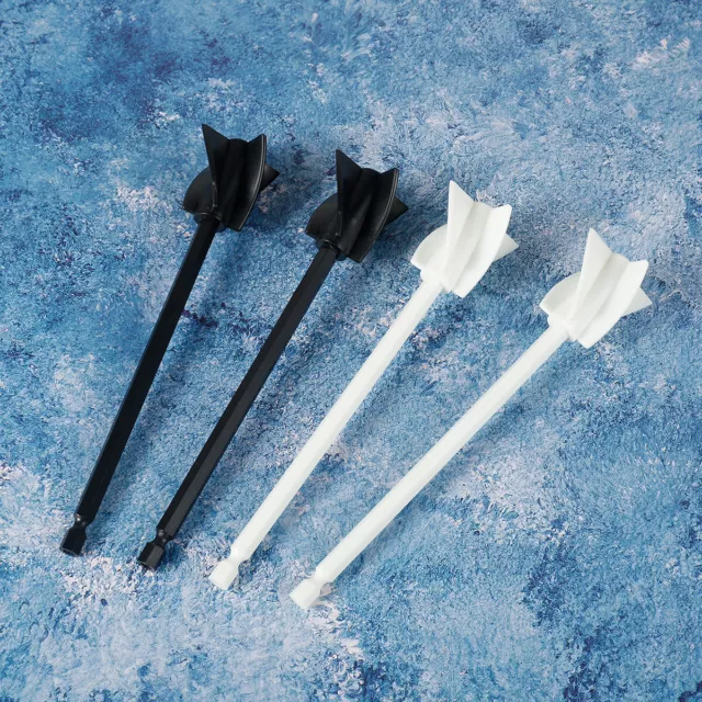 4Pcs Epoxy Mixer Attachment for Drill Reusable Paint Resin Mixer Paddle M