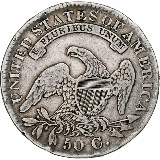 [#1280346] États-Unis, Half Dollar, Capped Bust, 1832, Philadelphie, Argent, TB+ 2