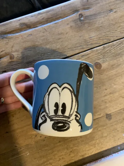 Cath Kidston x Disney Pluto Mug New Blue Royal Stafford Discontinued Design