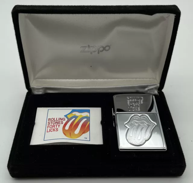 ZIPPO - Feuerzeug; Rolling Stones - Forty Licks Tour original 2430/10000