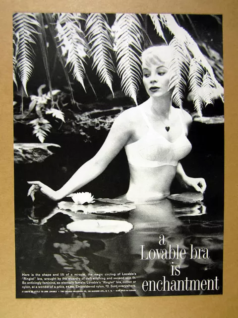 1960 LOVABLE BRAS dualift bra pretty woman photo vintage print Ad $8.29 -  PicClick