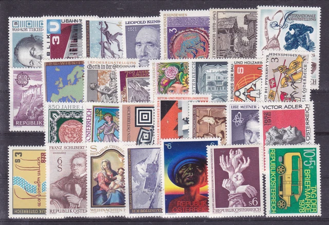 Österreich  Lot aus dem Jahr 1978  postfrisch siehe  Scan