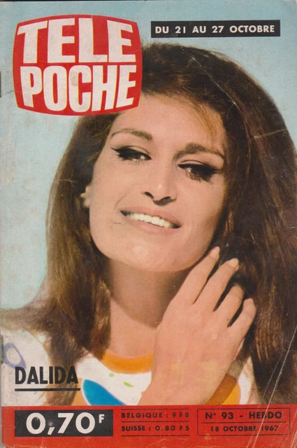 Tele Poche 1967  N° 93  Complet  Dalida