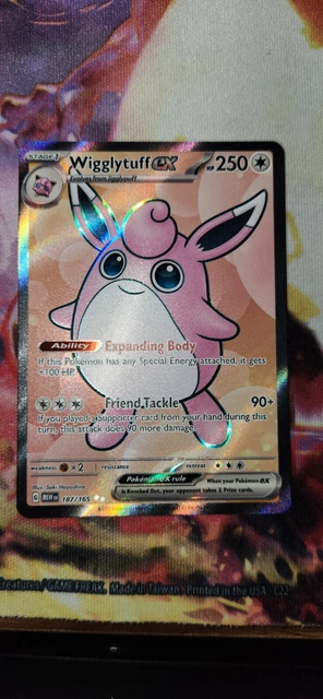 Pokémon TCG Wigglytuff ex 187/165 Scarlet & Violet - 151 Holo Ultra Rare