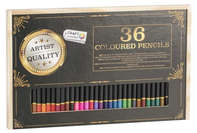 Coffret de 36 crayons de couleur aquarellables