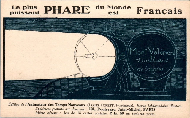Cpa Publicitaire Eclairage Lumière Light Licht Phare Lighthouse Faro En TB.Etat