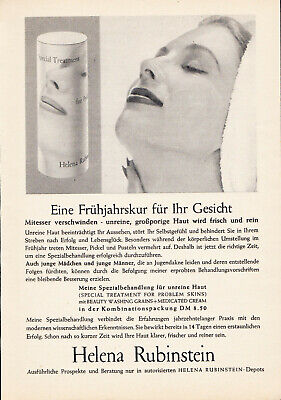 3w4059/ Alte Reklame von 1961 Jung sein.. Helena Rubinstein Skin Dew 