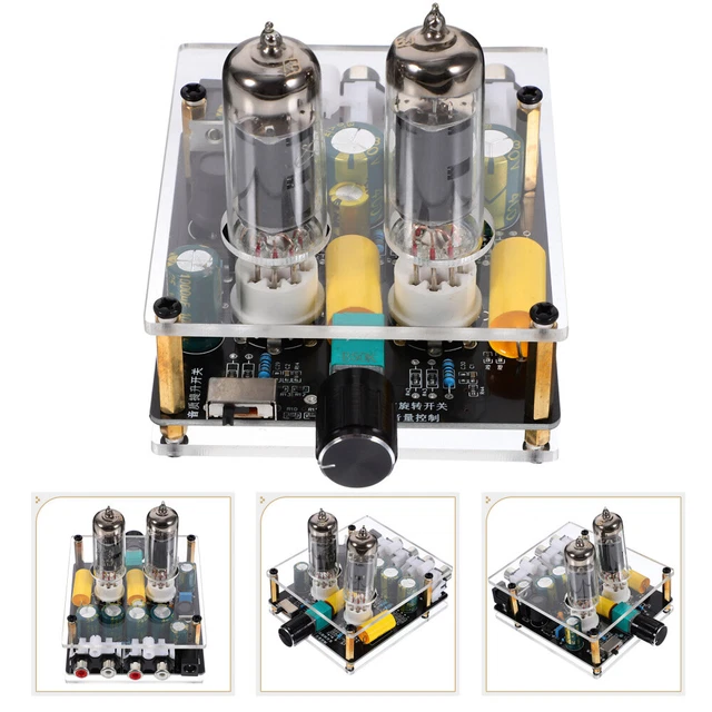 Reland Sun Kit Fai Da Te Preamplificatore Per Cuffie Con Valvola A Tubo 6J1 - Scheda Hi-Fi Musicale Con Trasformatore AC12V Per Amplificatore
