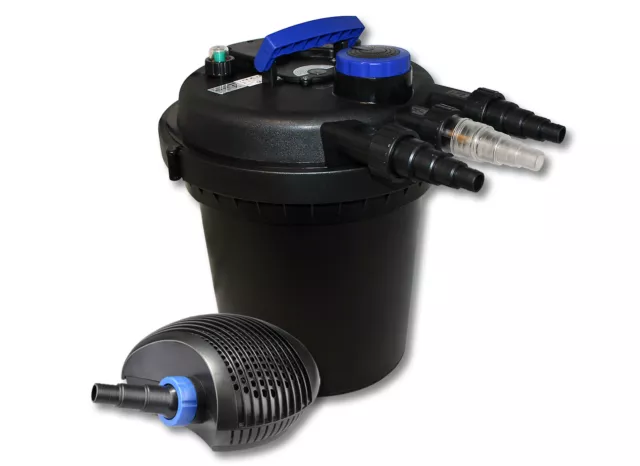 Kit de filtration de bassin à pression 6000l 11W UVC Stérilisateur 40W Pompe