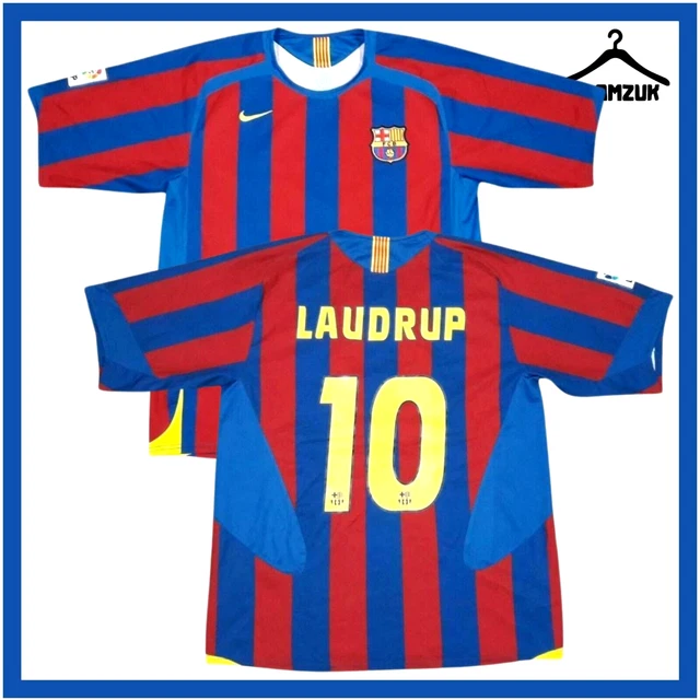 FC Barcelona Football Shirt Nike Large Home Kit Camiseta Jersey 2005 2006 P48