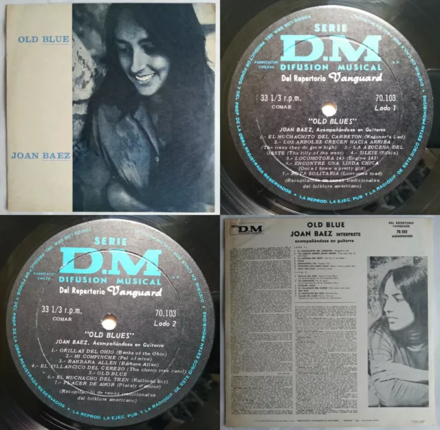 Joan Baez Vol. 2 196? Mono Uniq Cvr & Album Title! Matrix Error! Chilean Press!