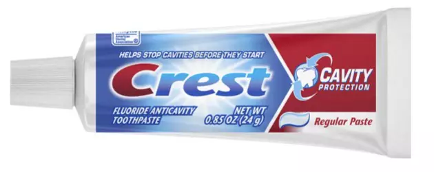 CREST TOOTHPASTE 0.85 oz TRAVEL SIZE TUBES BULK (240 TUBES)