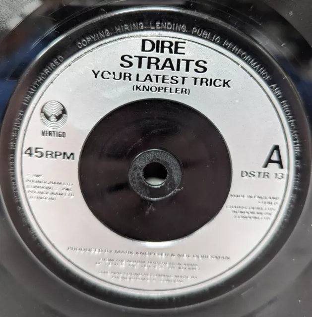 Dire Straits - Your Latest Trick - 7" Vinyl Single Record - DSTR 13 - VG Con