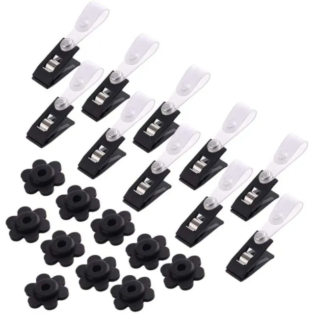 Supplies Rubber Stoppers Adjustable Garden Flag Stabilizer Anti-Wind Clips