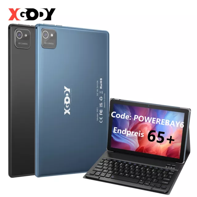 XGODY N01 Tab PC Tablet 10 Zoll Android 11 4GB+64GB 6000mAh 2MP+ 8MP HD WIFI NEU