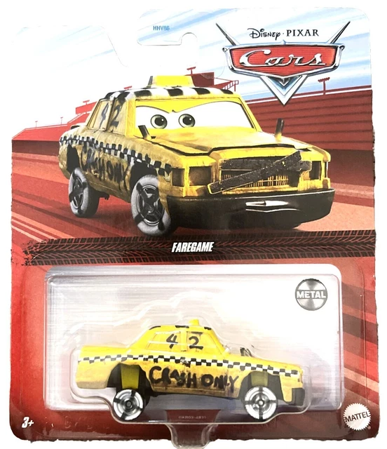 NEW & VHTF 2023 Disney  CARS Series  *FAREGAME*  Beat Up Taxi - Demolition Derby