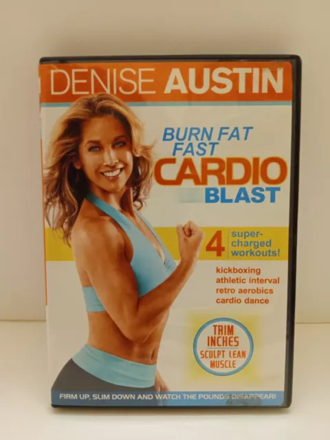 DENISE AUSTIN Burn Fat Fast Cardio Blast DVD exercise J0409