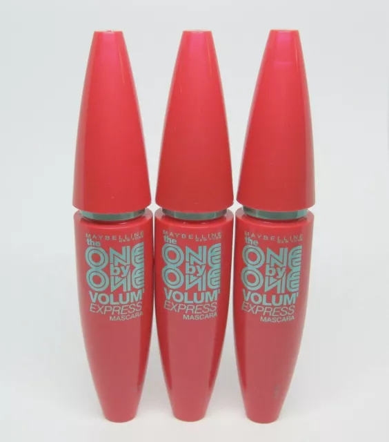 3 x MAYBELLINE the ONE by ONE VOLUM' EXPRESS MASCARA, braun / glam brown