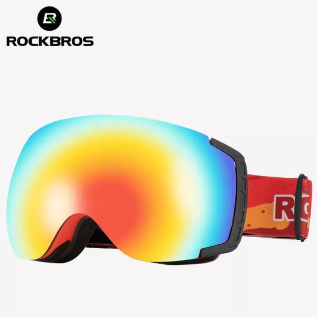 RockBros Wind-proof Ski Goggles Double-sided UV400 Protect Fog Goggles Children