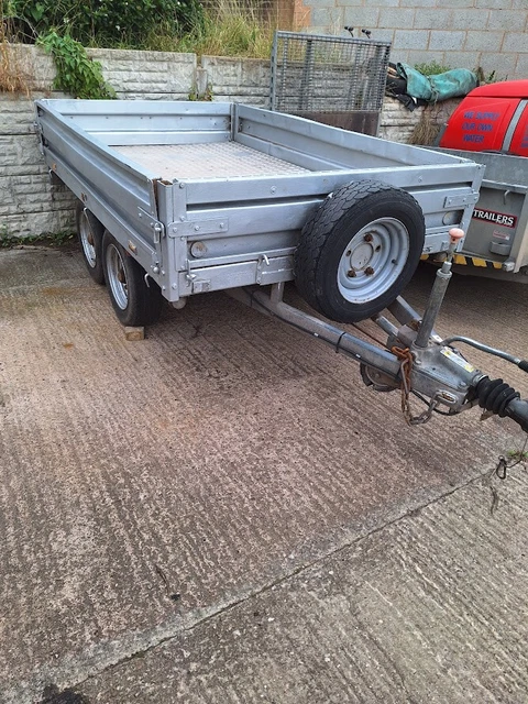 IDESPENSION TYPE 8X5 Dropside Twin Axle Trailer £651.00 - PicClick UK