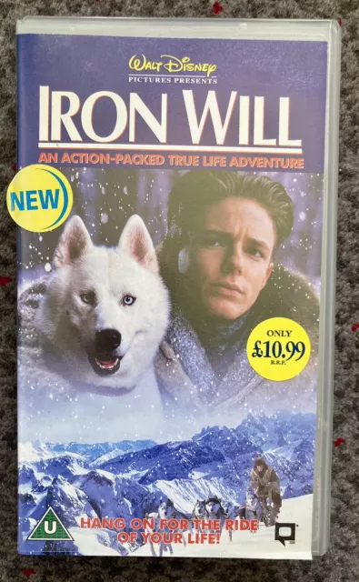 VINTAGE WALT DISNEY VHS - Iron Will - Mackenzie Astin, Kevin Spacey ...