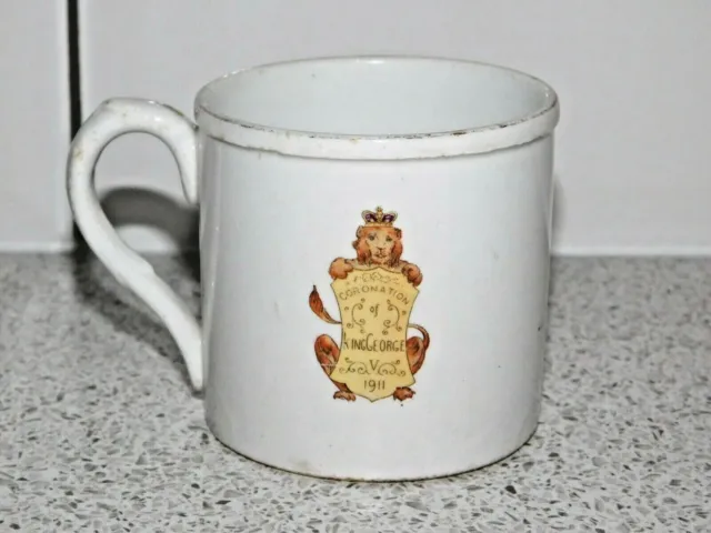 Late Foley Shelley Coronation King George V & Queen Mary 1911 Mug 3
