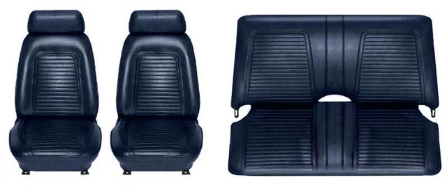 1969 Firebird; Complete Front/Rear Upholstery Set; Standard Interior; Buckets w/