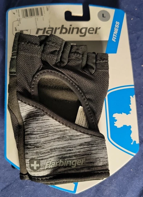 Harbinger Women's FlexFit Weight Lifting Gloves Black Gray Heather large leather Harbinger Women's FlexFit Weight Lifting Gloves Black Gray Heather large leather