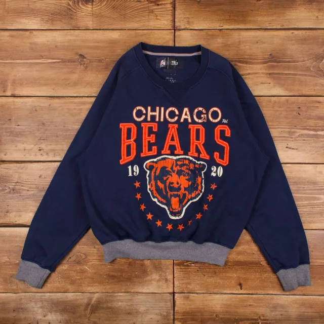 Vintage NFL Sweatshirt XL Chicago Bears Blue Roundneck Pullover Jumper
