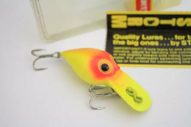 VINTAGE STORM RED Label Wee Wart Lure XV 36 Chartreuse Pattern NOS $58.00 -  PicClick AU