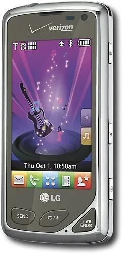LG Chocolate Touch VX8575 Replica Dummy Phone / Toy Phone (Chrome & Black)