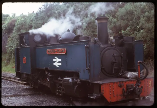 Original Railway Colour Slide Vale of Rheidol Prince of Wales BR Blue NG 1973