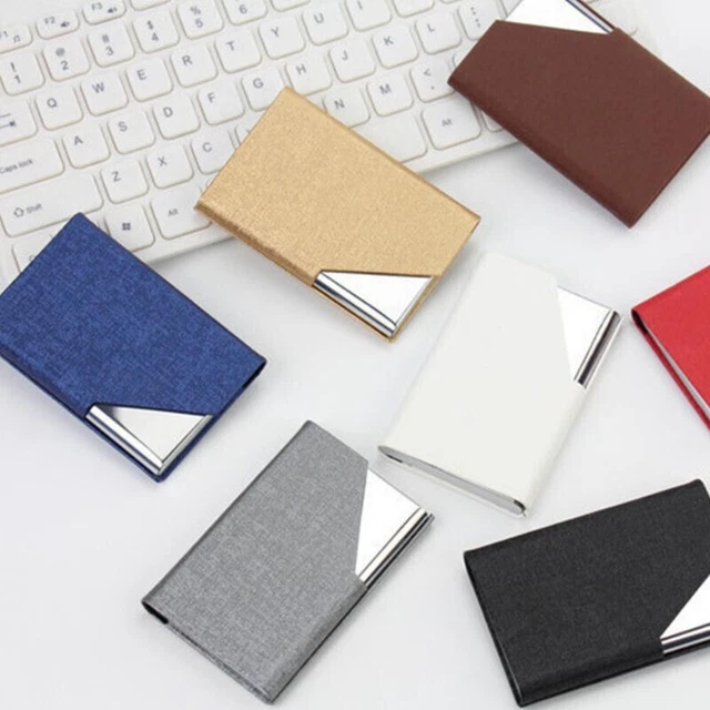 Porta Biglietti Da Visita In Acciaio Inossidabile - Design Slim, Per Carte Di Credito, ID E Regalo - Foto 10