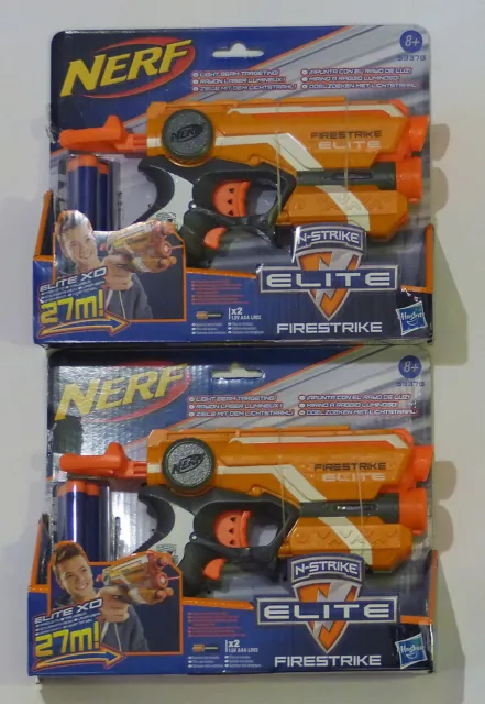 Pair of NERF Firestrike Elite, new and boxed