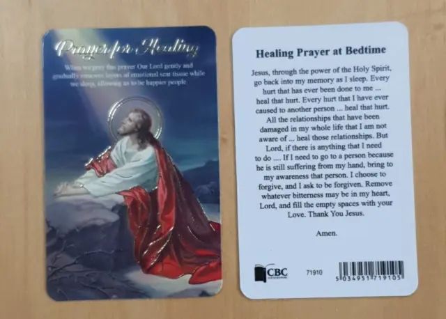 Religous Holy Card / Prayer Card : Prayer for Healing