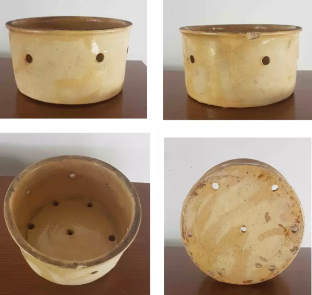 FAISSELLE À FROMAGE en terre cuite ancienne EUR 17,99 - PicClick FR