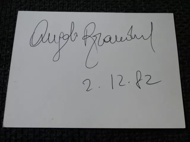 ANGELO BRANDUARDI signed Autogramm auf 10x15 cm Karteikarte InPerson LOOK