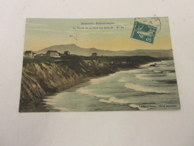 CP POSTCARD PYRENEES ATLANTIC BIARRITZ La RHUNE et COTE des BASQUES