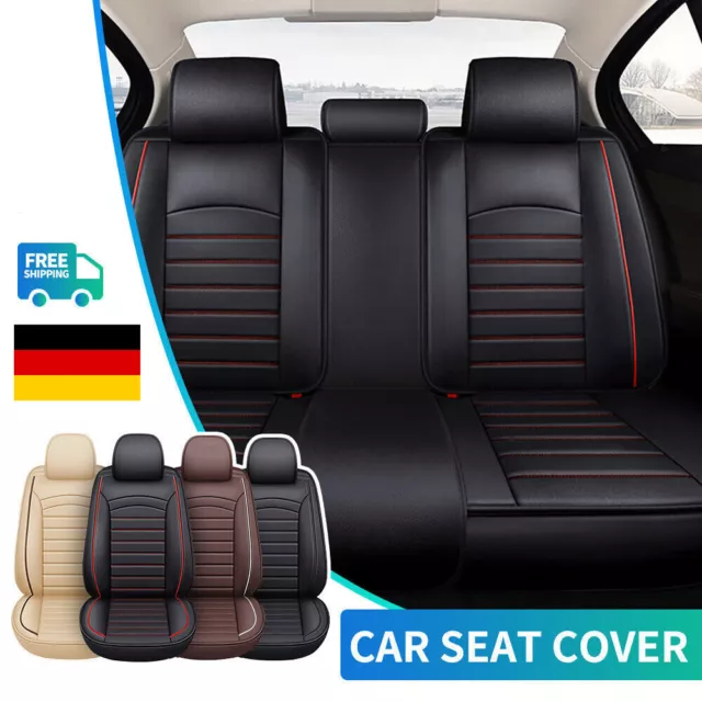 Autositzbezug PU-Leder-Rücksitz Universal für Autos, LKWs, Suvs, Vans,  Autositzschoner, Zubehör, Schwarz