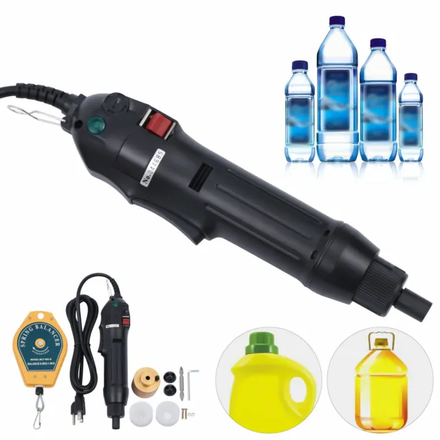 110V Screw Capper Sealing Machine Tool Handheld Electric Bottle Capping Machine 3